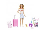 Кукла Barbie с аксессуарами и дорожным набором Малибу