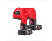 M12NRG-602 Комплект аккумуляторов 12 В 6,0 Ач x 2 и зарядное устройство MILWAUKEE 4933451903