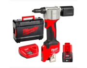 Аккумуляторный заклепочник M12 BPRT-201X MILWAUKEE 4933464405
12 В/2,0 Ач/1 аккумулятор в комплекте