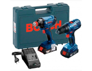 GDX+GSR 18V ​​Сверлильный станок с током+Ударный сверлильный станок BOSCH 0615990N3F