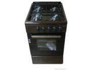 Плита Zanetti Z5000 GBR 50x60, 4 газ.конфорки.электроподжиг,газ духовка,коричневая