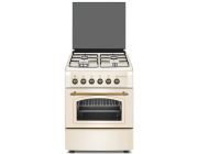 Плита Zanetti Z6000 EKR 57x57, 4 газ.конфорки.электроподжиг,электро духовка,кремовая
