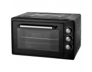 Духовка Электрическая ZANETTI CE 37 BLACK 420x509x305, 37 л,1400 вт,Таймер,Гриль,два протевня,черный,