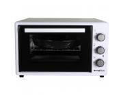 Духовка Электрическая ZANETTI CE 37 WHITE 420x509x305, 37 л,1400 вт,Таймер,Гриль,два протевня,белый,
