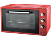 Духовка Электрическая ZANETTI CE 37 RED 420x509x305, 37 л,1400 вт,Таймер,Гриль,два протевня,красный,