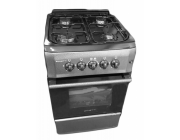 Плита Zanetti Z500 E Silver 50x55, 4 газ.конфорки.,электро духовка,СЕРЕБРИСТАЯ,