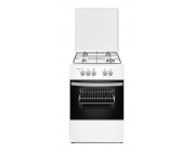 Плита Zanetti Z500 GWH 50x55, 4 газ.конфорки.,газ духовка,белая