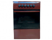 Плита Zanetti Z500 GBR 50x55, 4 газ.конфорки.,газ духовка,коричневая