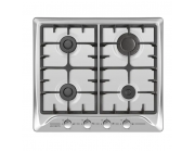 Плита Zanetti ECO 1120 INOX 4 газ конфорки.Решетка чугунная.панел управления спереди .Электроподжиг.inox