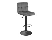 Scaun de bar SB-044 Catifea Grey + Black Legs