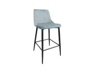 Scaun de Bar Clasic~Light Blue HLR-61+Black Legs