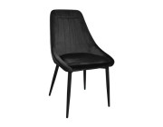 Scaun Florida~Catifea Black HLR66+Black Legs