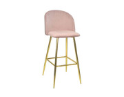 Scaun de Bar Maya~Pink HLR25+Gold Legs