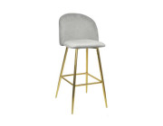 Scaun de Bar Maya~Grey HLR18+Gold Legs