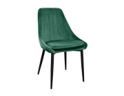 Scaun Florida~Catifea Dark Green HLR57+Black Legs