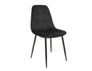 Scaun M-01-3 (Hlr-66) Catifea Black+Black Legs