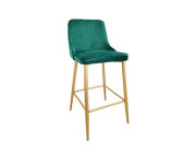 Scaun de Bar Clasic~Green HLR 56+Gold Legs