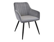 Scaun DC-1936 Iris~Grey+Black Legs