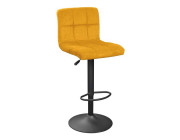 Scaun de bar SB-044~Velvet Dark Curry(Mustar)+Black Legs
