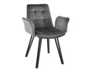 Scaun DC-18~Dark Grey HLR21+Black Legs
