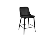 Scaun de Bar Clasic Small HLR66~Black+Black Legs
