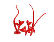 DECO-PISICI~Red 3 pcs