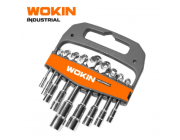 Set de 9 chei tubulare cu cot tip L Wokin 7-19 mm (Industrial)