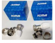 Смеситель TUR RETUR 1/2 90  
ICMA с прокладкой для ППР,  
производство Италия