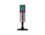Микрофон Havit GK61, Cardioid, 100Hz-18kHz, -33±2dB, Touch mute key, 1.8m. RGB, USB, Black/Ochre
