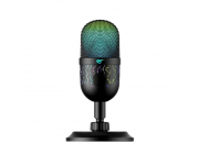 Микрофон Havit GK52, Cardioid, 50Hz-16kHz, -33±2dB, Button mute key, 1.8m. RGB, USB, Black
