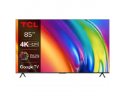 85- LED SMART TV TCL 85P745, Real 4K, 3840x2160, Google TV, Black
