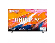 58- LED SMART TV Hisense 58A6K, Real 4K, 3840x2160, VIDAA OS, Black
