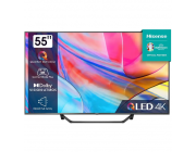 55- LED SMART TV Hisense 55A7KQ, QLED, 3840x2160, VIDAA OS, Gray
