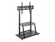 Display/TV Mount Stand Gembird TVS-100F-01, 37-100-; Black, VESA; max 150kg
