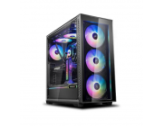 Case ATX Deepcool MATREXX 70 ADD-RGB 3F, w/o PSU, 4x 120mm fans (3x RGB+1x Black), TG, USB3.0, Black
