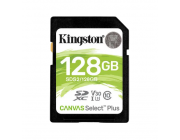 .128GB  SDXC Card (Class 10) UHS-I , U3, Kingston Canvas Select Plus 