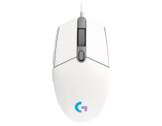 Gaming Mouse Logitech G102 Lightsync, 200-8000 dpi, 6 buttons, 85g, 1000Hz, Ambidextrous, Onboard memory, RGB, 2.1m, USB, White
