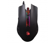 Gaming Mouse Bloody Q81 Curve, 500-3200 dpi, 8 buttons, 60 IPS, 20G, 98g, Ambidextrous, X'Glide, Neon Lighting, 1.8m, USB, Black
