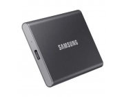 1.0TB Samsung Portable SSD T7 Grey, USB-C 3.1 (85x57x8mm, 58g, R/W:1050/1000MB/s)
