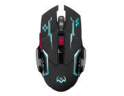 Wireless Gaming Mouse SVEN RX-G930W, Optical, 800-2400 dpi, 6 buttons, Backlight, 400mAh, Black
