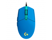 Gaming Mouse Logitech G102 Lightsync, 200-8000 dpi, 6 buttons, 85g, 1000Hz, Ambidextrous, Onboard memory, RGB, 2.1m, USB, Blue
