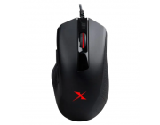 Gaming Mouse Bloody X5 Max, 50-10000 dpi, 5 buttons, 250IPS, 35G, Ergonomic, Rubber Grips, UV surface, LOD, P-CPI, R-Hz, D-CPI, RGB, 1.8m, USB, Black
