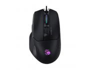 Gaming Mouse Bloody W70 Max, 100-10000 dpi, 9 buttons, 250IPS, 35G, 108g, Ergonomic, Programmable, Onboard Memory, X'Glide, RGB, 1.8m, USB, Black
