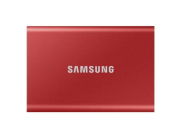 2.0TB Samsung Portable SSD T7 Red, USB-C 3.1 (85x57x8mm, 58g, R/W:1050/1000MB/s)
