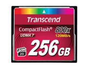 256GB  CompactFlash Card,  Hi-Speed  800X, Transcend 