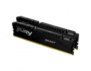 32GB DDR5-5200MHz  Kingston FURY Beast (Kit of 2x16GB) (KF552C40BBK2-32), CL40-40-40, 1.25V, Black
