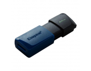 64GB USB3.2 Flash Drive Kingston DataTraveler Exodia M (DTXM/64GB), Black-Blue, Plastic, Slider Cap
