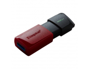 128GB USB3.2 Flash Drive Kingston DataTraveler Exodia M (DTXM/128GB), Black-Red, Plastic, Slider Cap
