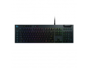 Gaming Keyboard Logitech G815, Mechanical, GL Tactile, Ultra thin, Aluminum, Macros, G-Keys, Media control, Volume roller, RGB, 1.8m, USB, EN, Black
