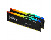 32GB DDR5-5200MHz  Kingston FURY Beast RGB (Kit of 2x16GB) (KF552C40BBAK2-32), CL40-40-40, 1.25V,Blk
